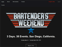 Tablet Screenshot of bartendersweekend.com